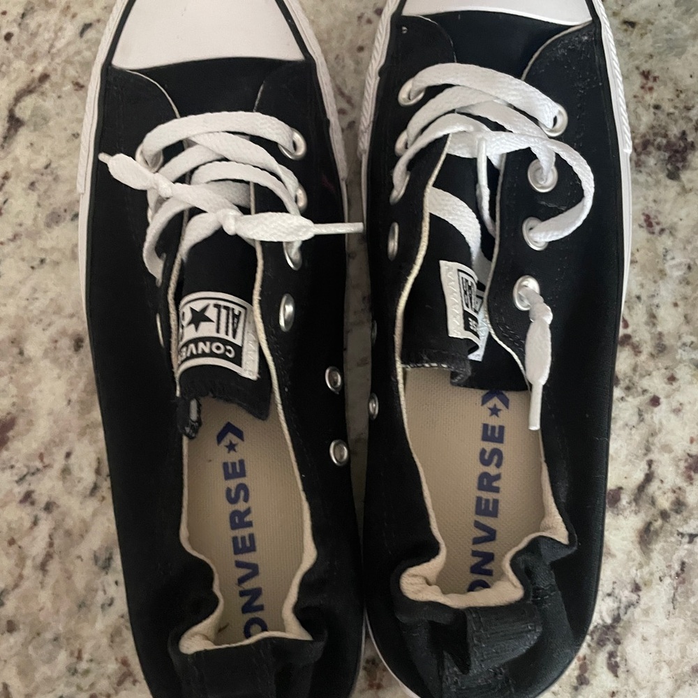 Converse Black and White Low-Top Sneakers